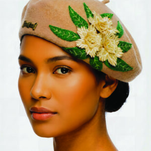 RDB14 - The "Gilded Earth" Floral Beret